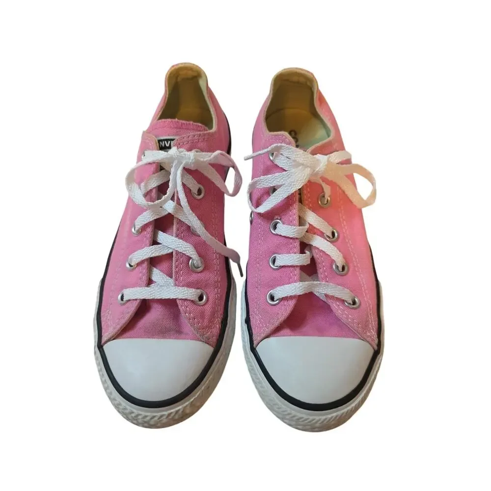Converse Girls Size 2 Pink Low Top Sneakers